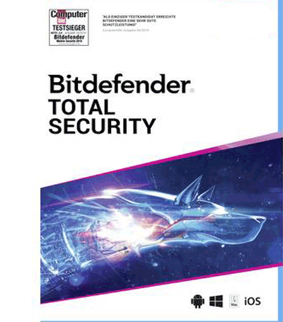 Bitdefender Total Security 5 Devices, 1 Year, Global